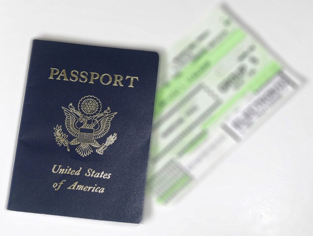 Passport and Travel Ticket