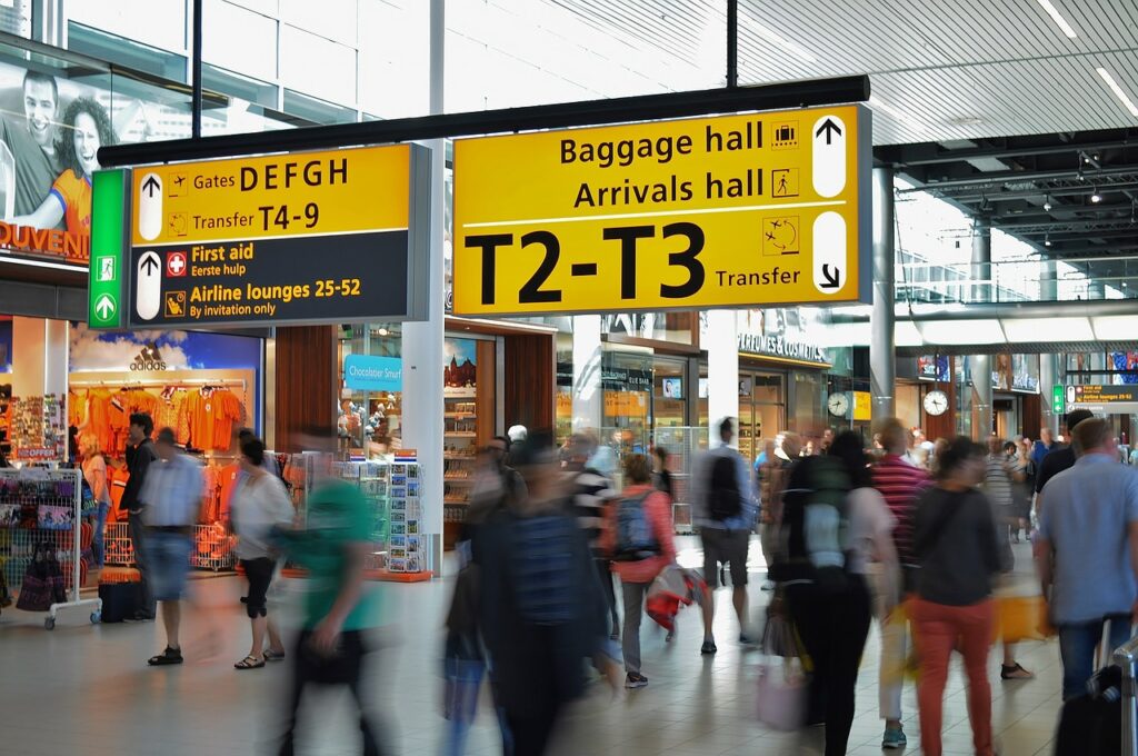 busy airport